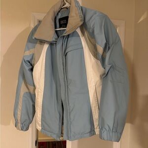 NILS Vintage Light Blue and White Ski Jacket Size 8